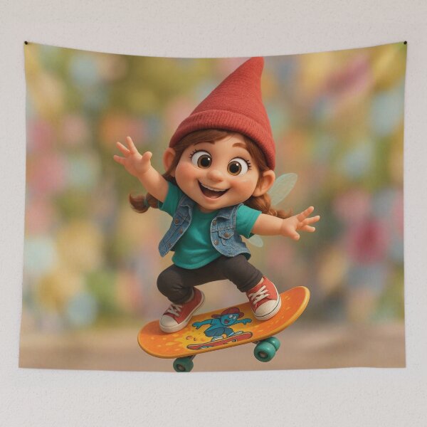 Item preview, Skater Gnome Girl designed and sold by Sillytoe.