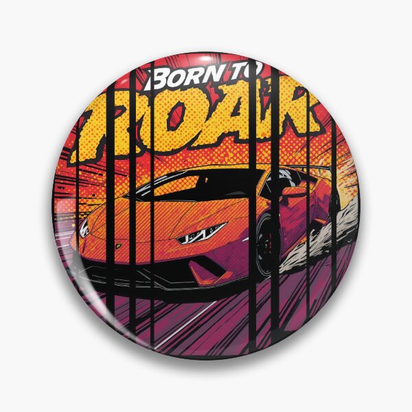 Item preview, Lamborghin Huracá EVO, 60s comic energy Born to Roar 9 designed and sold by Neon G.