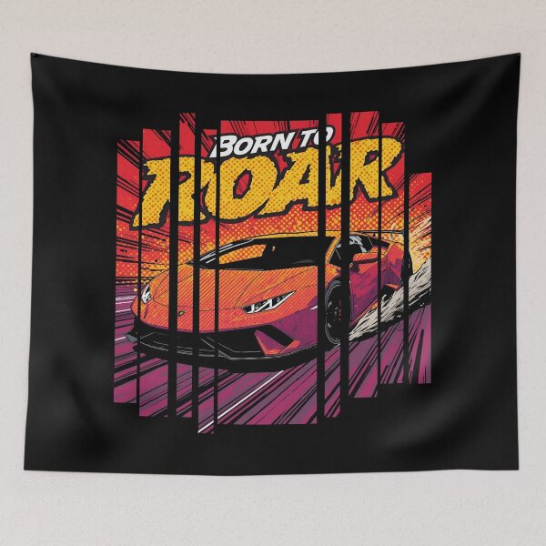 Item preview, Lamborghin Huracá EVO, 60s comic energy Born to Roar 9 designed and sold by Neon G.