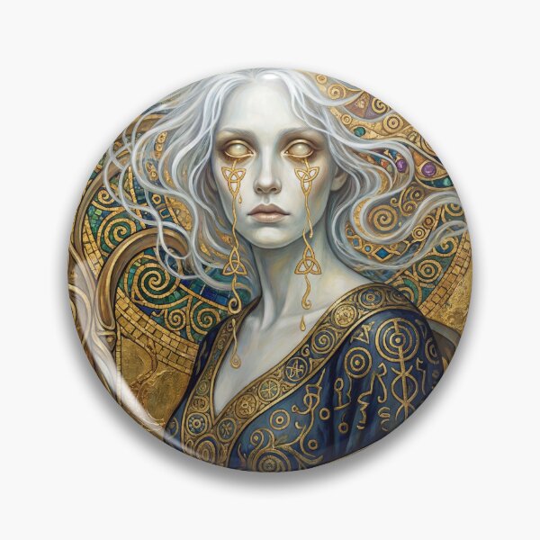 Item preview, The Golden Spectre Gustav Klimt style Art Nouveau art designed and sold by Vintage Designs +.