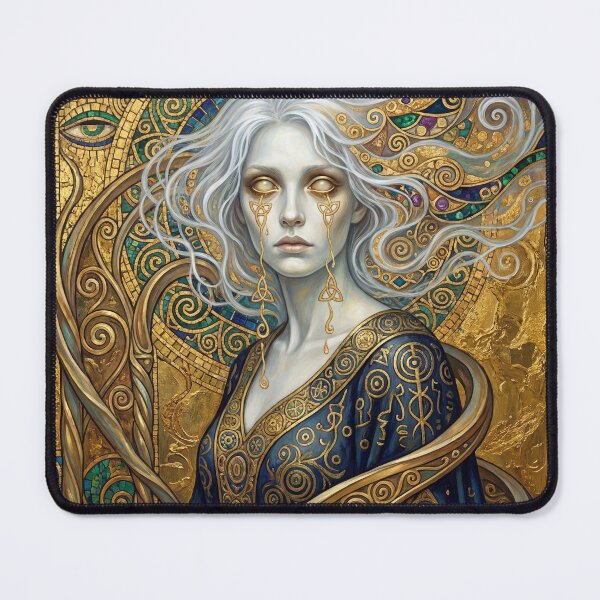 Item preview, The Golden Spectre Gustav Klimt style Art Nouveau art designed and sold by Vintage Designs +.