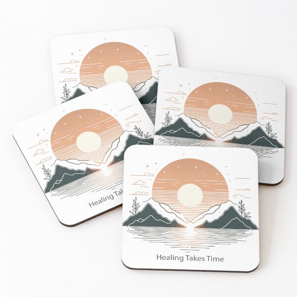 Item preview, Healing Takes Time T-Shirt - Minimalist Retro Mountain Sun Moon Aesthetic designed and sold by Design-Pro-21.