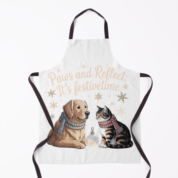 Item preview, Paws and Reflect Its Festivetime Christmas Shirt - Cute Pet Holiday Tee designed and sold by GiftsForge.