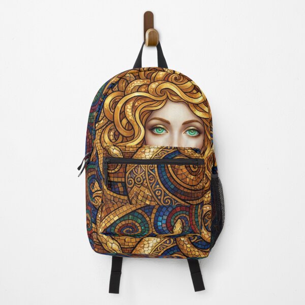 Item preview, Golden Medusa Dream Gustav Klimt style Art Nouveau art designed and sold by Vintage Designs +.