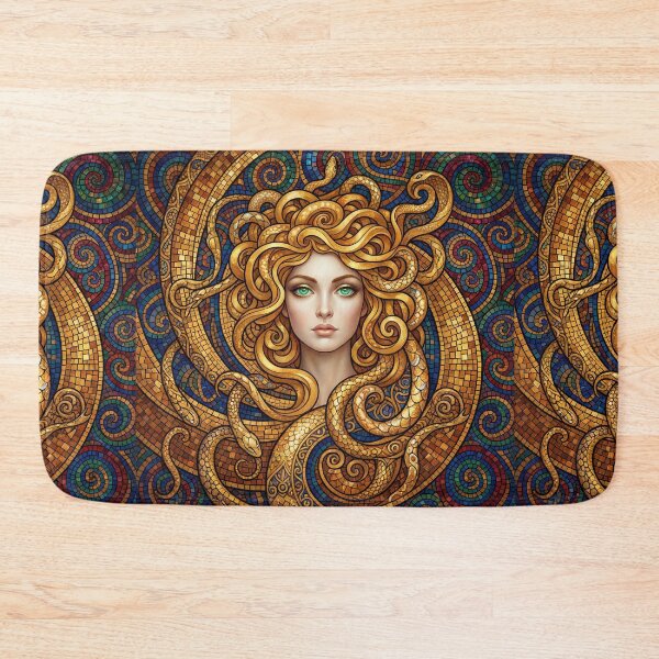 Item preview, Golden Medusa Dream Gustav Klimt style Art Nouveau art designed and sold by Vintage Designs +.