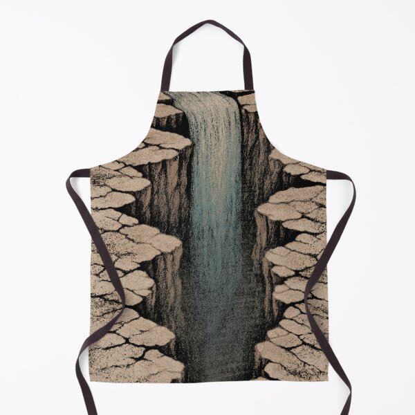 Item preview, Endless Descent – Surreal Vertical Waterfall Landscape designed and sold by WittyUnknown.