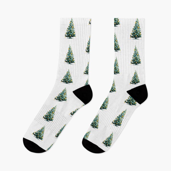 Item preview, Decorated Christmas tree with yellow ornaments designed and sold by MendaciousMina.