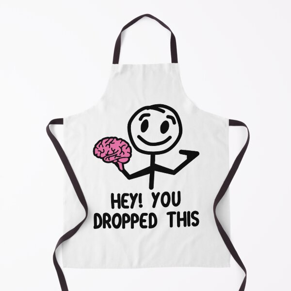 Item preview, Funny Nerdy Hey You Dropped This Brain Black Text designed and sold by MathWare MathClips.