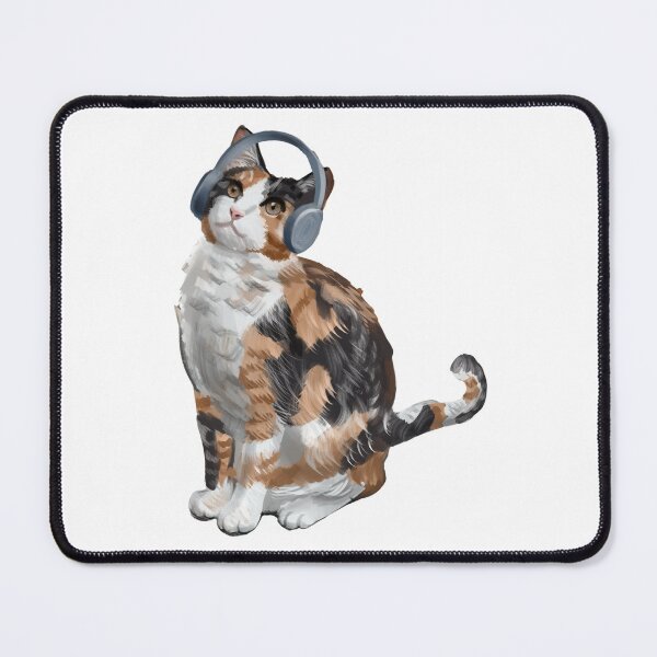 Item preview, Cat with headphones | AuDHD/ autism/ ADHD (neurodiversity design) designed and sold by NeurodiverseTea.