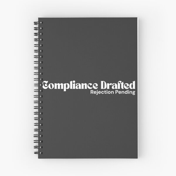 Item preview, Compliance Drafted: Rejection Pending (White Edition) – Minimalist Text | Rule-Mocking Quote | RETL Style designed and sold by RETL.