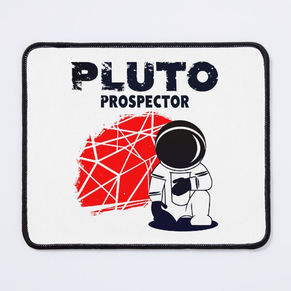 Item preview, Pluto Prospector – Astronaut Space Miner | Sci-Fi Outer Planets Art designed and sold by Weird Broken Art.