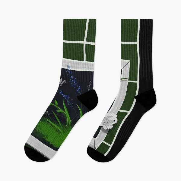 Item preview, Flowers in the Wall, Green and White designed and sold by Nightflyer Art.