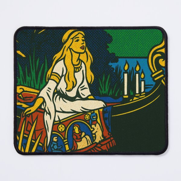 Item preview, The Lady of Shalott - Pop Art Reinterpretation designed and sold by ThanksForToday.