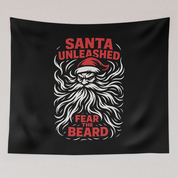 Item preview, Santa Unleashed Fear the Beard designed and sold by SnappyPNG.