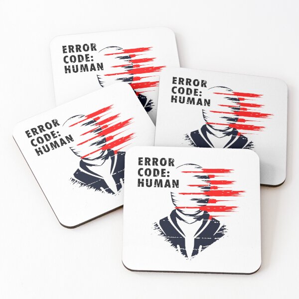 Item preview, Error Code Human – AI vs Humanity Future Art | Cyberpunk Sci-Fi Design designed and sold by Weird Broken Art.