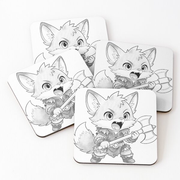 Item preview, Chibi fox barbarian designed and sold by TattoosbyRic.