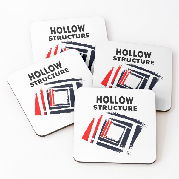 Item preview, Hollow Structure – Abstract Sci-Fi Architecture | Futuristic Red & Black Art designed and sold by Weird Broken Art.