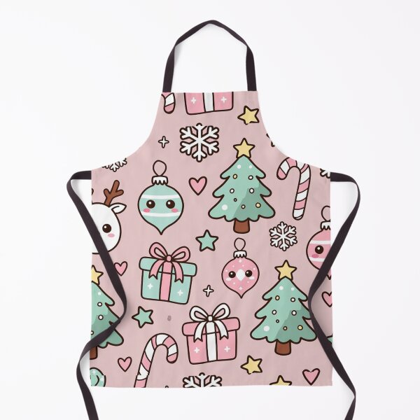 Item preview, Pink Christmas Cute Icons Seamless Pattern designed and sold by SassyArtistry.