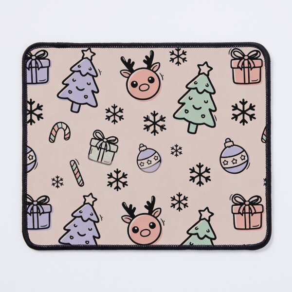 Item preview, Pastel Christmas Icons Seamless Pattern designed and sold by SassyArtistry.