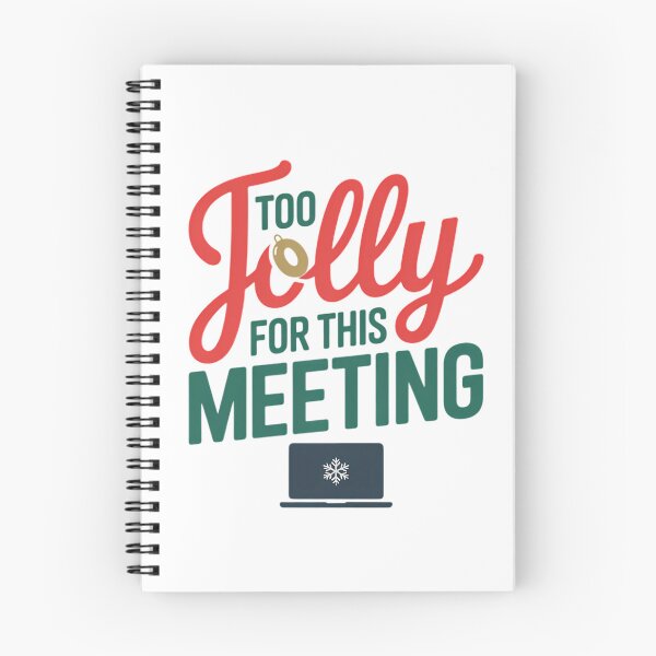 Item preview,  Too Jolly for This Meeting Christmas Shirt - Funny Zoom Work Holiday Tee designed and sold by GiftsForge.