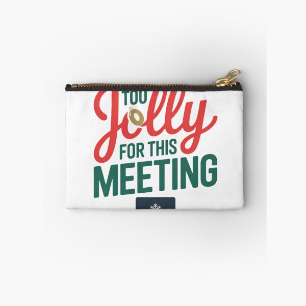 Item preview,  Too Jolly for This Meeting Christmas Shirt - Funny Zoom Work Holiday Tee designed and sold by GiftsForge.