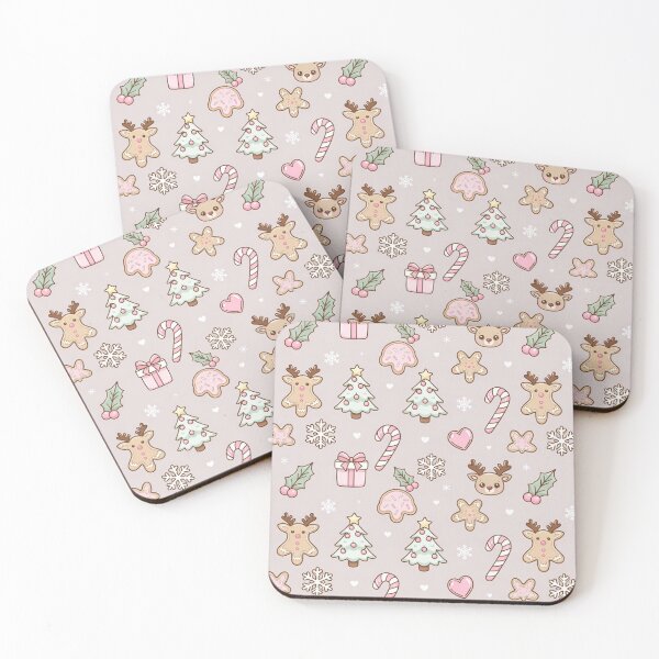 Item preview, Pastel Christmas Cookies & Cute Icons Pattern designed and sold by SassyArtistry.