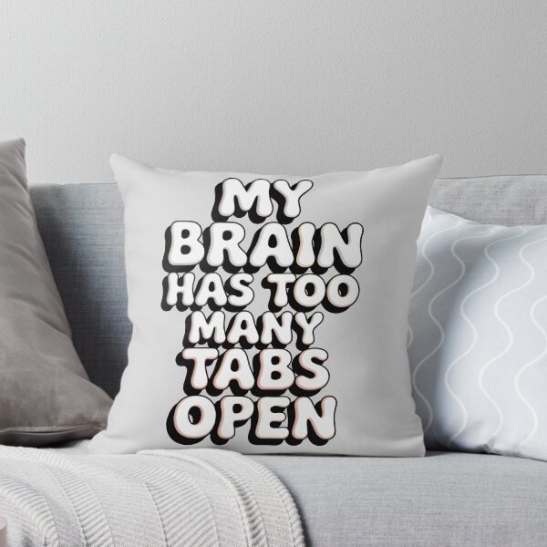 Item preview, My Brain Has Too Many Tabs Open Funny Retro Design designed and sold by SoftyDesigns.