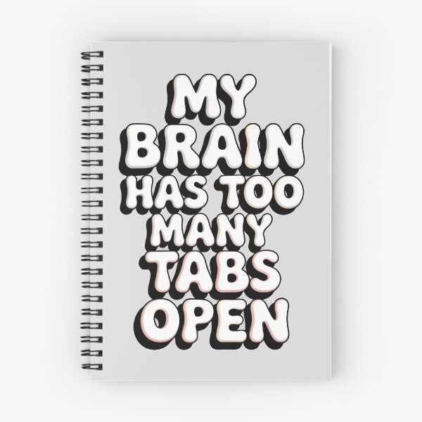 Item preview, My Brain Has Too Many Tabs Open Funny Retro Design designed and sold by SoftyDesigns.