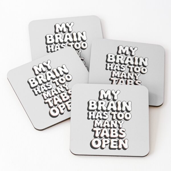 Item preview, My Brain Has Too Many Tabs Open Funny Retro Design designed and sold by SoftyDesigns.