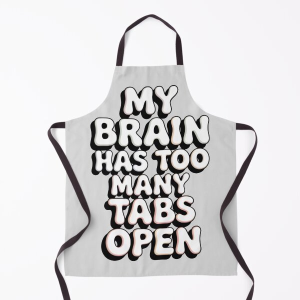 Item preview, My Brain Has Too Many Tabs Open Funny Retro Design designed and sold by SoftyDesigns.