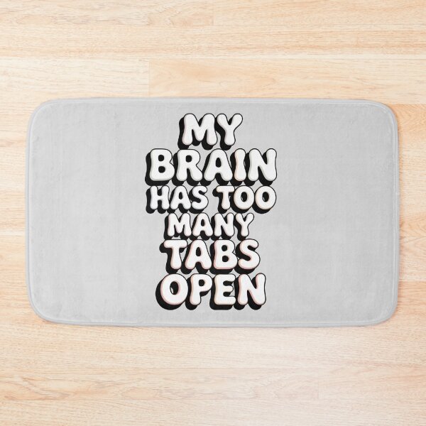 Item preview, My Brain Has Too Many Tabs Open Funny Retro Design designed and sold by SoftyDesigns.