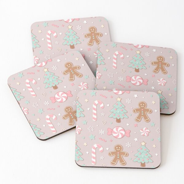 Item preview, Pastel Gingerbread & Candy Christmas Pattern designed and sold by SassyArtistry.