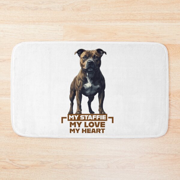 Item preview, My Staffie My Love My Heart - Proud Staffie Portrait designed and sold by ReptiWorks.