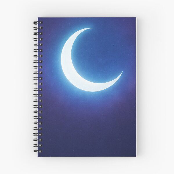 Item preview, Astral Crescent Emblem – Glowing Moon Symbol in Cosmic Light designed and sold by LumenWhirl.