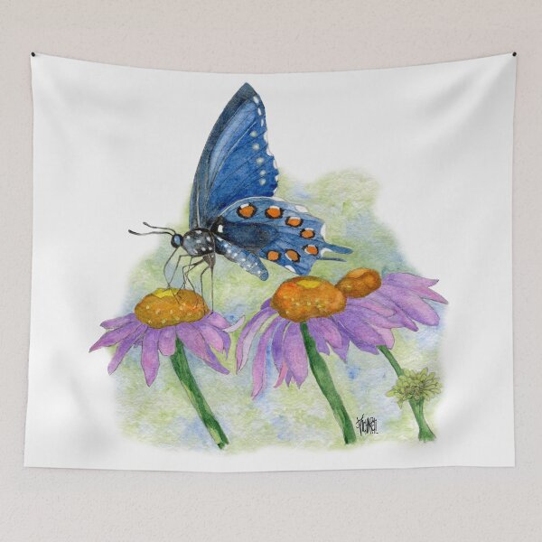 Item preview, Pipevine Swallowtail Butterfly on Coneflower designed and sold by Jesus Vichareli.