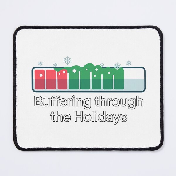 Item preview, Buffering Through the Holidays Christmas Shirt - Funny Loading Bar Meme Tee designed and sold by GiftsForge.