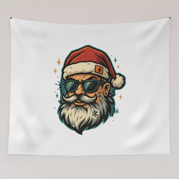 Item preview, Urban Santa – Cool Christmas Santa with Sunglasses | Retro Streetwear Holiday Design designed and sold by PrintedWithSoul.