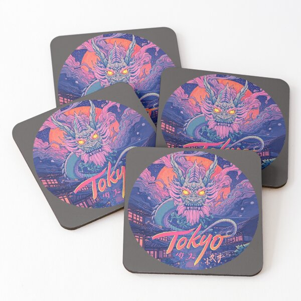 Item preview, Tokyo dragon designed and sold by Pastel & Neon art store.