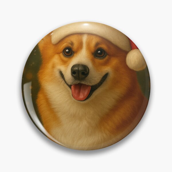 Item preview, Merry Christmas Corgi – Holiday Dog Art With Festive Sign designed and sold by GivingJoy.