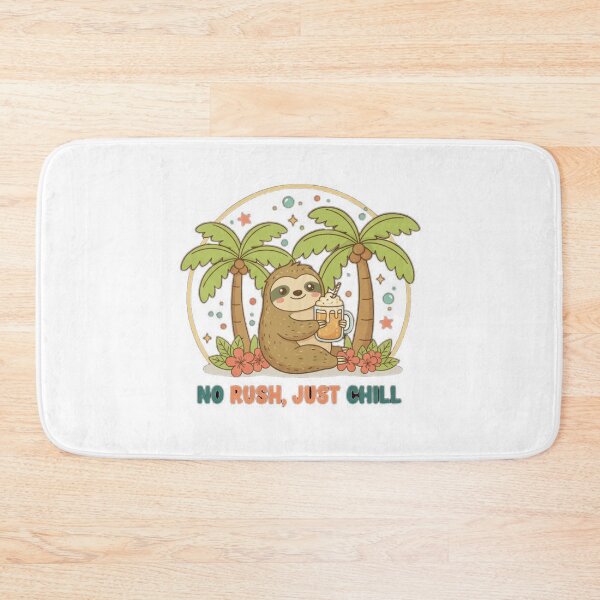 Item preview,  Lazy Sloth Palm Tree Art Print – Funny "No Rush" Relax Mode Gift Idea designed and sold by Magounette.