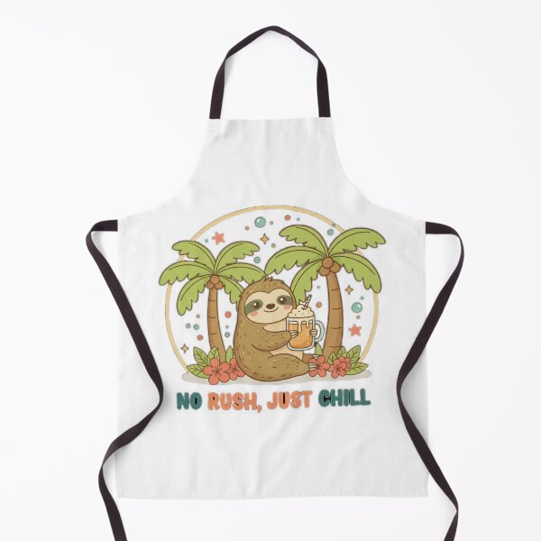 Item preview, Lazy Sloth Palm Tree Art Print – Funny "No Rush" Relax Mode Gift Idea designed and sold by Magounette.