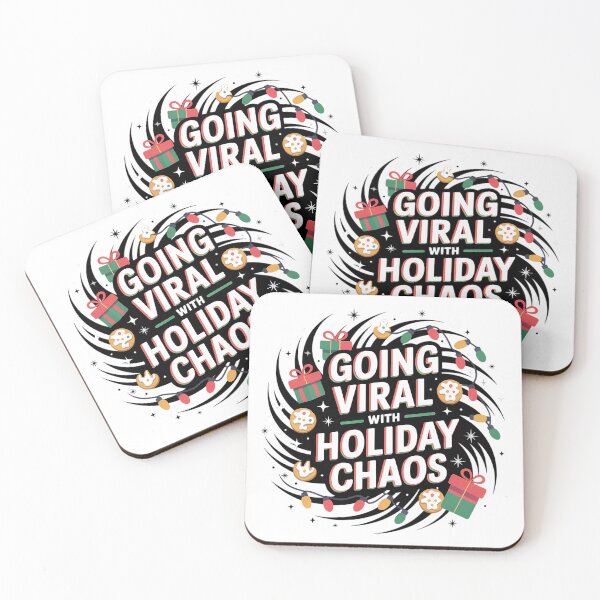 Item preview, Going Viral With Holiday Chaos Christmas Shirt - Funny Meme Worthy Tee designed and sold by GiftsForge.