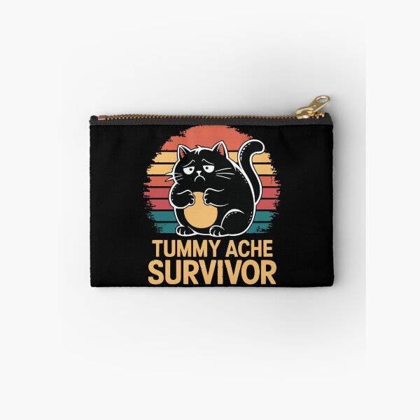 Item preview, Tummy Ache Survivor Black Cat designed and sold by Lichtisign.