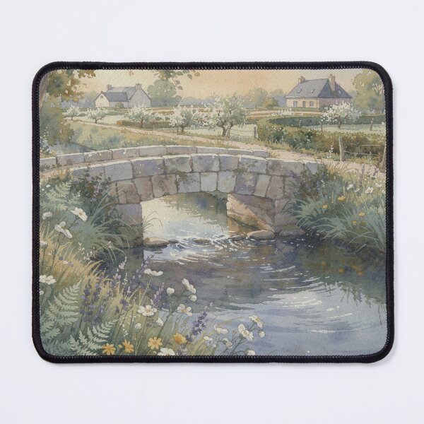 Item preview, Small bridge over the river (Normandy - France) designed and sold by jefboutique6150.