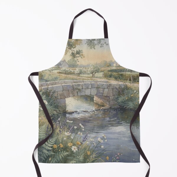 Item preview, Small bridge over the river (Normandy - France) designed and sold by jefboutique6150.