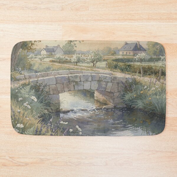 Item preview, Small bridge over the river (Normandy - France) designed and sold by jefboutique6150.