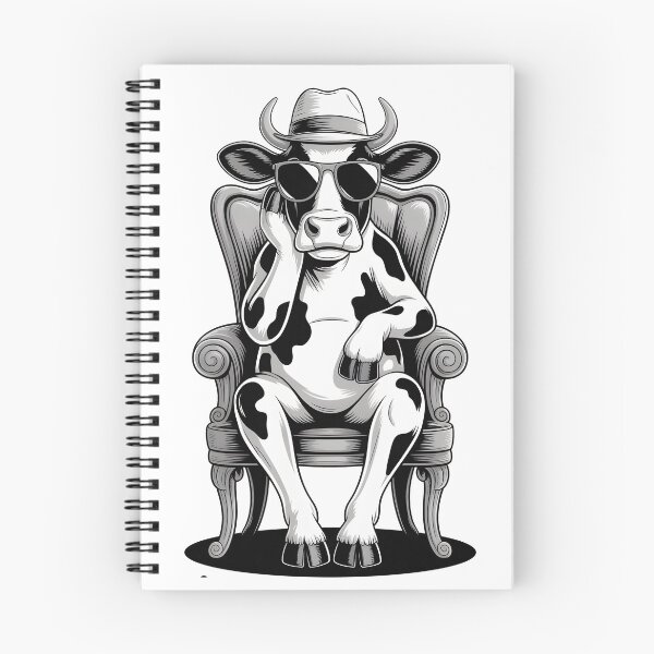 Item preview, Cow with sunglasses and hat Sitting on a Chair designed and sold by Museum Of Non-Existing Art.