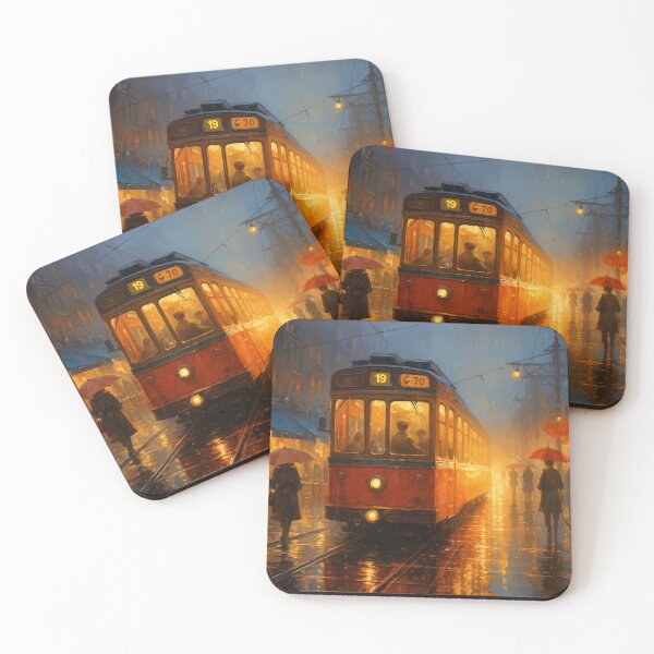 Item preview, Midnight Tramlights – Urban Night Glow designed and sold by ArtesioByZaber.