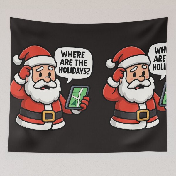 Item preview, Santa Nicholas Where are the holidays? designed and sold by Dedokris.