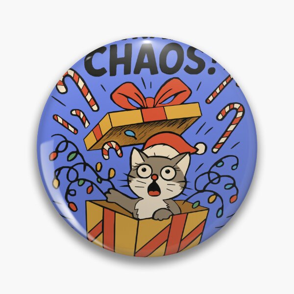Item preview, UNWRAP THE CHAOS — Cat Holiday Print from Felia designed and sold by Felia001.